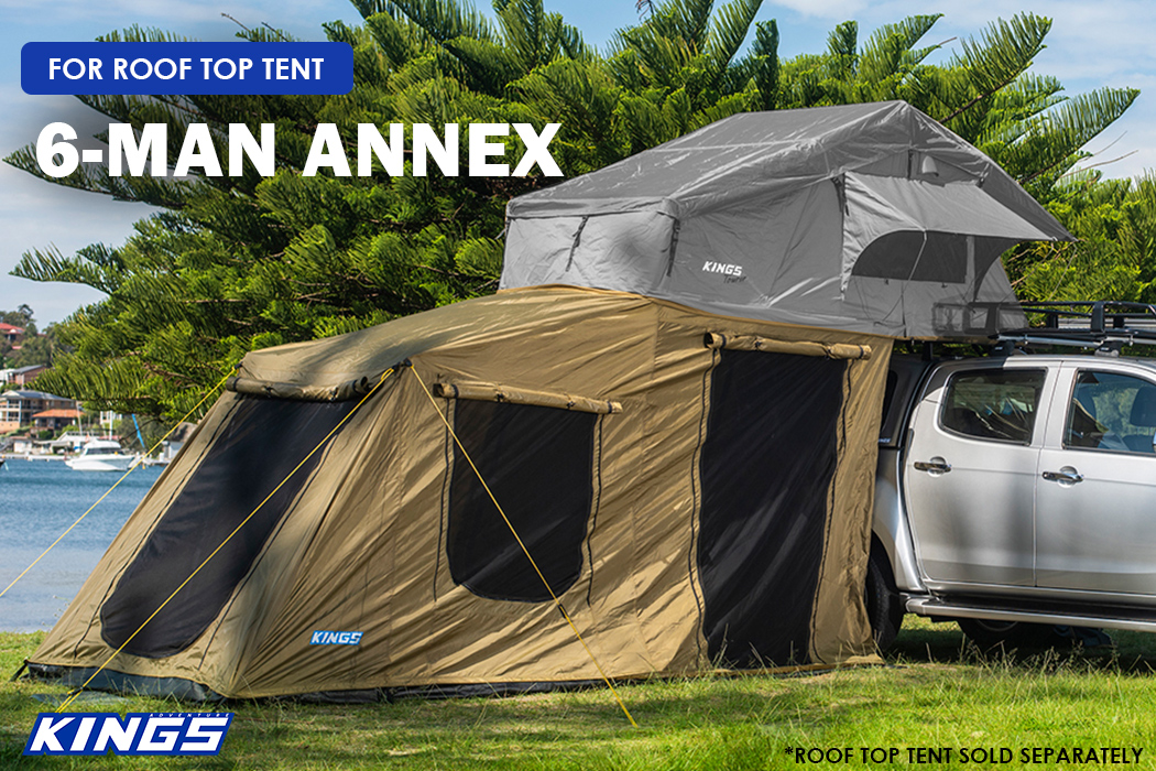 Adventure Kings Tourer Roof Top Tent 6 Person Annex ONLY Fully